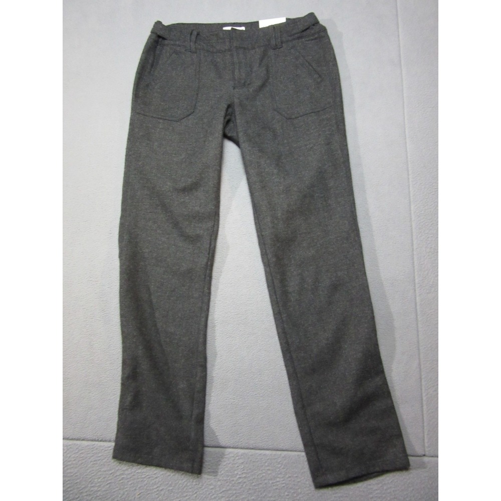 American Eagle Pants Womens 4 Gray Wool Mid Rise Dress Straight Leg Office